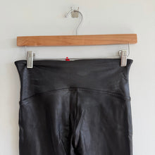Load image into Gallery viewer, Spanx Faux Leather Pull On High Rise Leggings Black L

