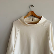 Load image into Gallery viewer, Varley Arcola Mock Neck Pullover Oversized Cinched Waist Sweatshirt Cream M
