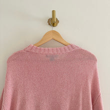 Load image into Gallery viewer, Something Navy Crew Neck Knit Pullover Sweater Pink M

