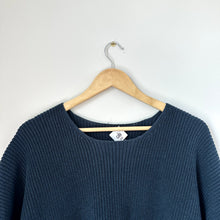 Load image into Gallery viewer, Cabi Lagenlook Sapphire Knit Pullover Sweater Poncho Teal XS

