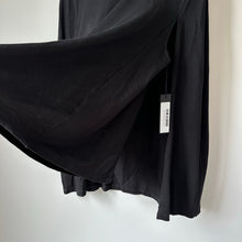 Load image into Gallery viewer, Kal Rieman Cape Sweatshirt Boat Neck Pullover Black L NWT
