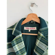 Load image into Gallery viewer, Free People Reggie Plaid Pattern Single-Breasted Casual Blazer Green XS
