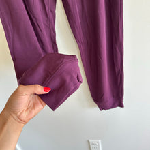 Load image into Gallery viewer, Kit And Ace High Rise Drawcord Waist Jogger Pants Purple XL
