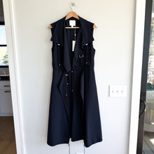 Load image into Gallery viewer, Boss Hugo Boss Canymea Runway Edition Cinch Waist Long Duster Vest Black NWT
