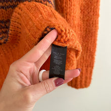 Load image into Gallery viewer, Rag &amp; Bone Merino Wool Knit Crew Neck Pullover Sweater Orange XXS
