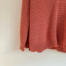 Load image into Gallery viewer, Madewell Breezeway Open-Knit V-Neck Pullover Sweater Pink XXS
