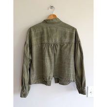 Load image into Gallery viewer, Sanctuary Keystone Collared Button Front Utility Shirt Jacket Green S

