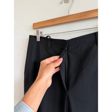 Load image into Gallery viewer, Jil Sander Vintage Wool Blend High Rise Straight Leg Trouser Pant Black 44
