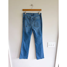 Load image into Gallery viewer, Madewell Cali Demi Boot High Rise Cropped Denim Jeans Light Wash 27T
