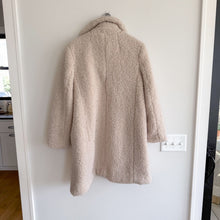 Load image into Gallery viewer, J. Crew Teddy Sherpa Lady Button Front Mid-Length Winter Coat Cream S NWT

