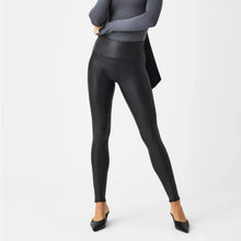 Load image into Gallery viewer, Spanx Faux Leather High Rise Pull On Leggings Black S
