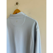 Load image into Gallery viewer, Peter Millar Crown Sport Perth Sugar Stripe Performance 1/4 Zip Sweatshirt Blue
