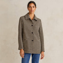 Load image into Gallery viewer, Ralph Lauren Collection Purple Label Wool Cashmere Blend Check Print Coat Brown $3998
