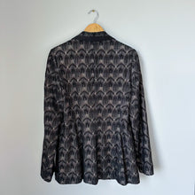 Load image into Gallery viewer, Missoni Silk Blend Single-Breasted Notch Lapel Lace Overlay Blazer Black 46
