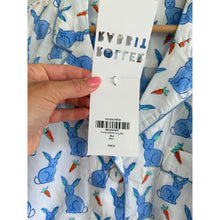 Load image into Gallery viewer, Roller Rabbit Romy The Rabbit Livy Pajama Shorts Set Blue L NWT
