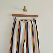 Load image into Gallery viewer, Free People Clean Crop Flare Pants Multi Stripe 2

