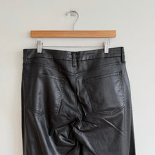 Load image into Gallery viewer, KUT From The Kloth Meg Fab Ab Wide Leg High Rise Faux Leather Pants Black 12
