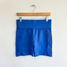 Load image into Gallery viewer, SET Sculptflex Pull On Lightweight High Rise Activewear Shorts Blue XL
