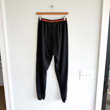 Load image into Gallery viewer, Aviator Nation Logo Rainbow Striped Trim Cropped Hoodie Set Black M
