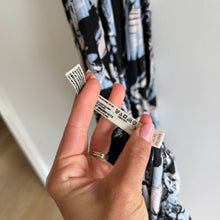 Load image into Gallery viewer, Free People Heatwave Floral Print Halter Neck Smocked Maxi Dress Blue XS
