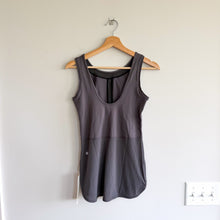 Load image into Gallery viewer, Lululemon Ride Inside Tank High Neck Top Soot Light Grey 6 NWT
