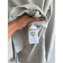 Load image into Gallery viewer, Whistles Wool Blend Tie Front Long Sleeve Pullover Sweater Gray L
