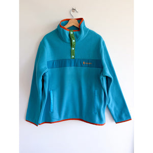 Cotopaxi Teca 1/4 Zip Front Snap Fleece Long Sleeve Sweatshirt Blue XXL NWT