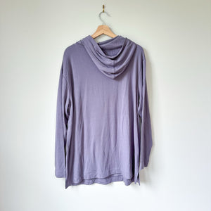 Kit And Ace Brushed Weekend Hoodie Relaxed Fit Pullover Dusk Purple XL NWT