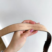 Load image into Gallery viewer, WCM New York Leather Classic Adjustable Toggle Belt Black One Size
