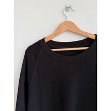 Load image into Gallery viewer, Jenni Kayne 3/4 Sleeve Round Neck Pullover Sweatshirt Black XL
