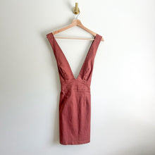 Load image into Gallery viewer, Forever 21 Empire West V-Neck A-line Mini Dress Mauve M
