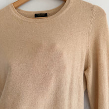 Load image into Gallery viewer, Charter Club 100% Cashmere Crew Neck Pullover Sweater Tan L
