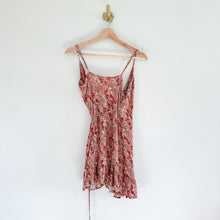 Load image into Gallery viewer, Free People All My Love Pink Floral Wrap Mini Dress Pink/Red XS
