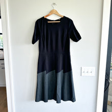 Load image into Gallery viewer, Elie Tahari Maria Colorblock Stretch Dress Black 10

