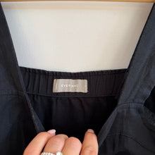 Load image into Gallery viewer, Everlane The Linen Picnic Straight Leg Square Neck Jumpsuit Washed Black 0
