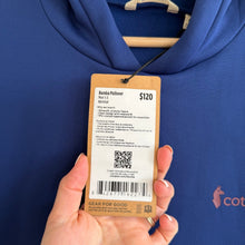 Load image into Gallery viewer, Cotopaxi Bamba Long Sleeve Pullover Hoodie Admiral Blue S NWT
