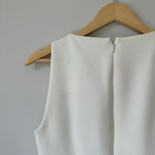 Load image into Gallery viewer, BCBGMAXAZRIA Sleeveless V-Neck Lined Fit &amp; Flare Mini Dress White 6

