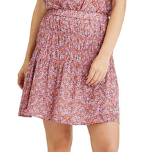 Load image into Gallery viewer, Sanctuary Sweeter Floral Print Ruffle Tiered Mini Skirt Red S
