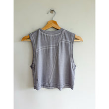 Load image into Gallery viewer, Lululemon Broken Beats Crew Neck Cropped Tank Top Washed Glacier Grey
