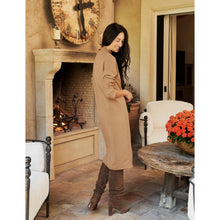 Load image into Gallery viewer, Frank &amp; Eileen Isabelle Mock Neck Midi Dress Camel S
