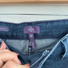 Load image into Gallery viewer, NYDJ Marilyn Straight High Rise Jeans Blue 10L
