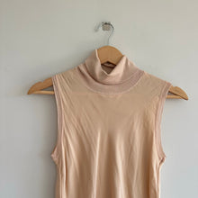 Load image into Gallery viewer, Theory Bias Silk Combo Turtleneck Sleeveless Top
