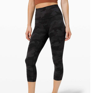 Lululemon Wunder Under Crop (High-Rise) *Full-On Incognito Camo Multi Grey 2