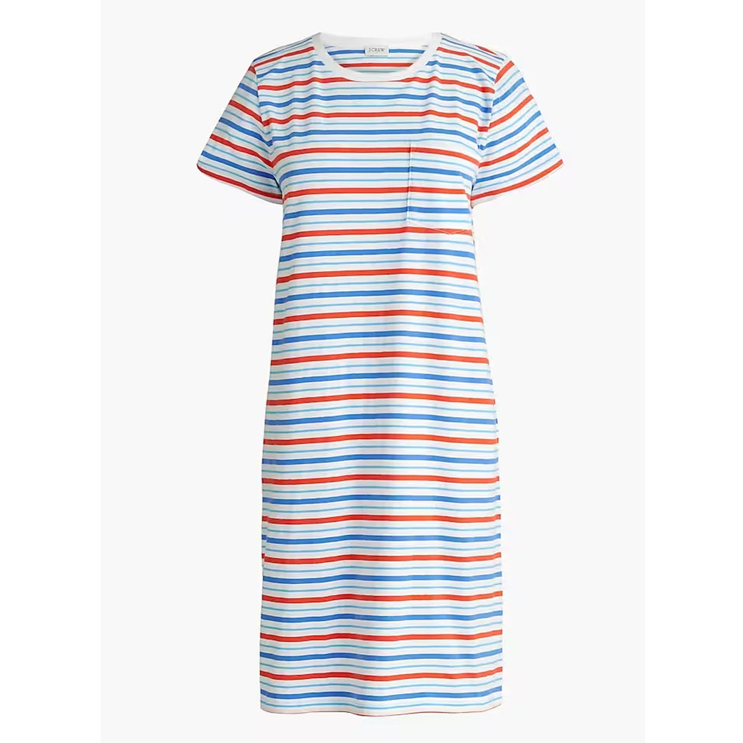 J. Crew Striped Short Sleeve T-Shirt Dress XXS NWT