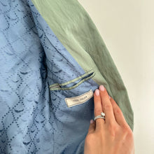 Load image into Gallery viewer, Zadig &amp; Voltaire Victor Lined Single-Breasted Satin Blazer Green 36
