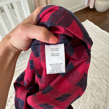 Load image into Gallery viewer, ATM Anthony Thomas Melillo Plaid Flannel Long Sleeve Shirt Dress Red Black XS
