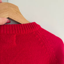 Load image into Gallery viewer, Vintage Helen Sue Knit Crew Neck Long Sleeve Button Front Cardigan Red M
