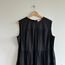 Load image into Gallery viewer, Chico&#39;s Black Label Tiered Sleeveless Dress Black L NWT
