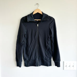 Lululemon Reversible Cinch Mesh Full Zip Pullover Long Sleeve Jacket Black 4