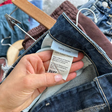 Load image into Gallery viewer, Paige Daryn Distressed Mid Rise Cut-Off Jean Shorts Blue 30 NWT
